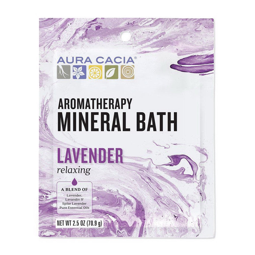 Aura Cacia Heartsong Aromatherapy Mineral Bath, Geranium Lavender Rose, 2.5 oz